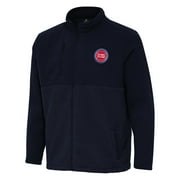 Men's Antigua Navy Detroit Pistons Daily Fused Full-Zip Jacket